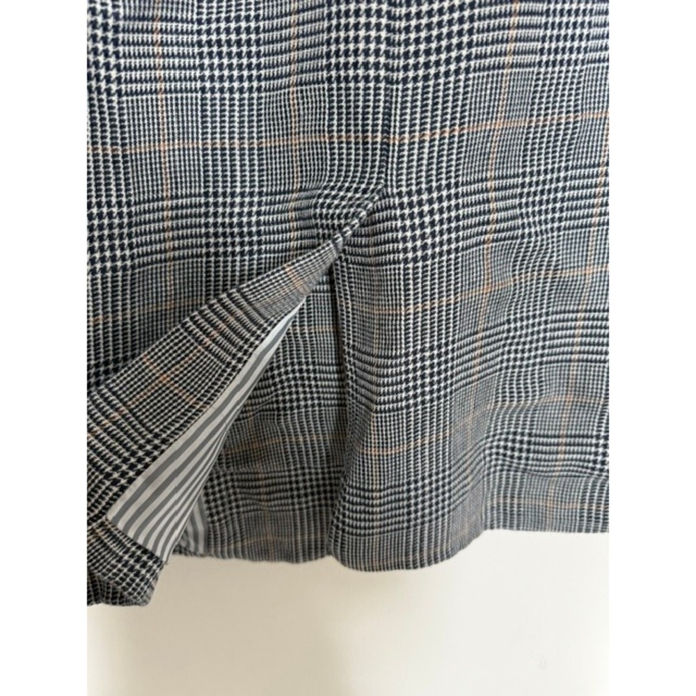Veronica Beard Miller Dickey Blazer | Grey & Navy Glenplaid | RARE Size 18 - Picture 9 of 14